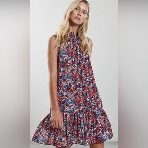 REISS Vali Ditsy Print Dress - Size 10